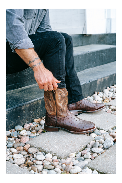 Dan Post Alamosa Full Quill Ostrich Boot