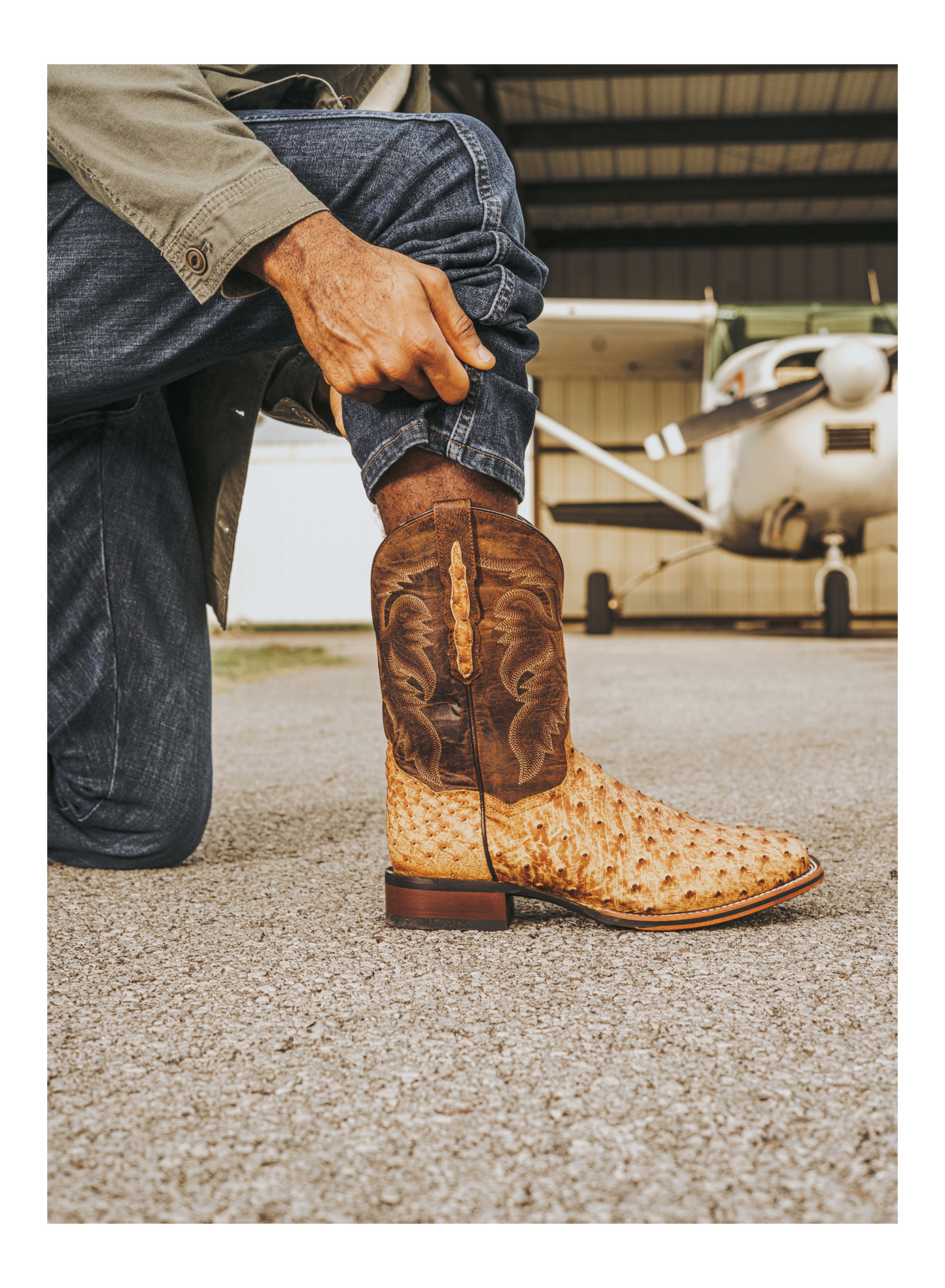 Dan Post Kershaw Full Quill Ostrich Boot